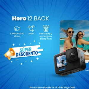 GoPro, HERO12, Black, CHDHX-121-RW - 810116380282