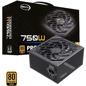 Brocs, Fuente de poder, ATX Modular de 750W, 80 PLUS Gold, PCIe 5.0, ATX 3.0, Garantía: 2 años - 7401195101023