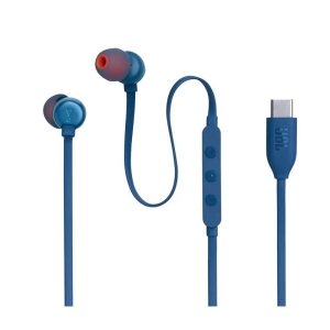 JBL, Tune 310C, Audífonos Alámbricos, Con micrófono, Azul - 050036401029
