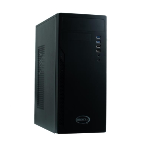 BROCS, Case ATX BR07, Conexión USB 3.0 x 2 y 2.0 x 2, Fuente de poder 500W, DIM 17.5 x 36 x 40.5cm - 7401195101160