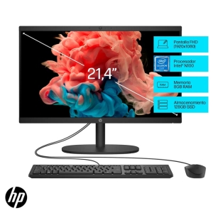 HP, All-in-One, 22-dg0009la, Celeron N100, 8GB, SSD 128GB, W11 Home, LA, 21.45" - 198415262592
