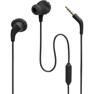 JBL Endurance Run 2, Audífonos Alámbricos Conector 3.5mm, Resistente A Salpicaduras, Color Negro - 050036397964