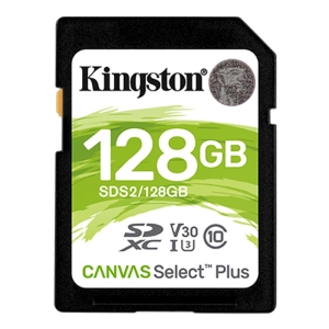 Kingston, Canvas Select Plus, Memoria SDS2 / 128GB / 100MB - 740617298055