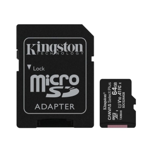 Kingston, Micro SD de 64gb, Canvas Select Plus, Clase 10, 100mb/s, SDCS2/64GB - 740617298697