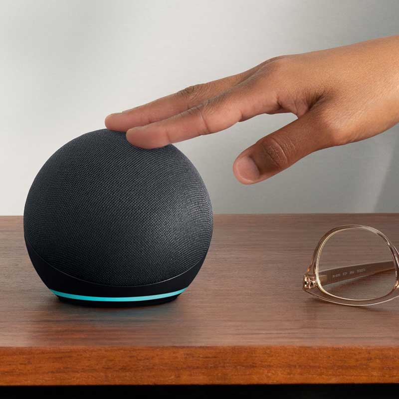  Echo Dot, Altavoz inteligente + Alexa, Bluetooth, Hands Free,  Micrófono, Negro - 840080503653 - Macrosistemas